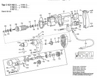 Bosch 0 601 111 001  Drill 110 V / Eu Spare Parts
